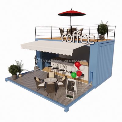 Mini tienda emergente de 20 pies con diseño moderno y robustos tubos cuadrados de acero galvanizado