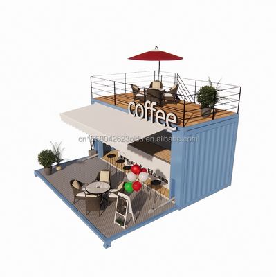 Mini tienda emergente de 20 pies con diseño moderno y robustos tubos cuadrados de acero galvanizado