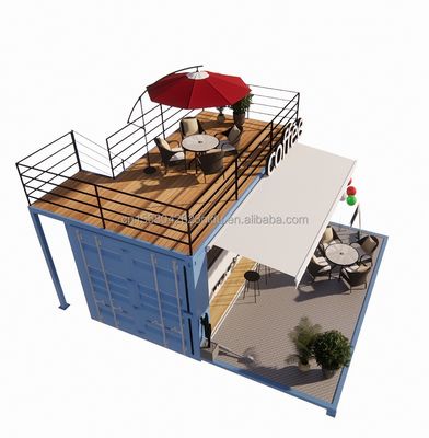 Mini tienda emergente de 20 pies con diseño moderno y robustos tubos cuadrados de acero galvanizado