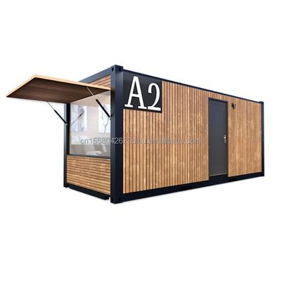 Casa prefabricada para jardín de 20 pies envasado plano envasado de madera Oficina Hoteles casas de contenedores
