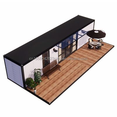 Hotel 20 pies Mini Panel de sándwich extraíble de acero Prefabricado Paquete plano Prefabricado Kit de casa de jardín modular pequeño