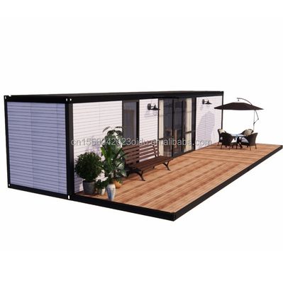 Hotel 20 pies Mini Panel de sándwich extraíble de acero Prefabricado Paquete plano Prefabricado Kit de casa de jardín modular pequeño