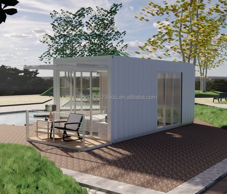 Cuadro de acero de 20 pies acero galvanizado doblado 180g Baño Casa de contenedores Casa prefabricada móvil para productos