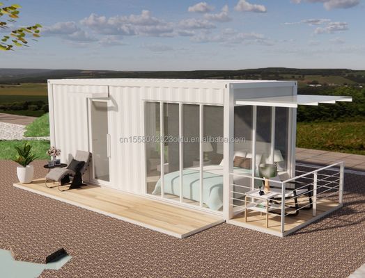 Cuadro de acero de 20 pies acero galvanizado doblado 180g Baño Casa de contenedores Casa prefabricada móvil para productos