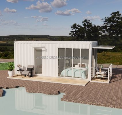 Cuadro de acero de 20 pies acero galvanizado doblado 180g Baño Casa de contenedores Casa prefabricada móvil para productos