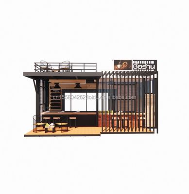 Ventanas prefabricadas de aleación de aluminio Envío Mobile Cafetería Bar Container Tiendas para diseño personalizable