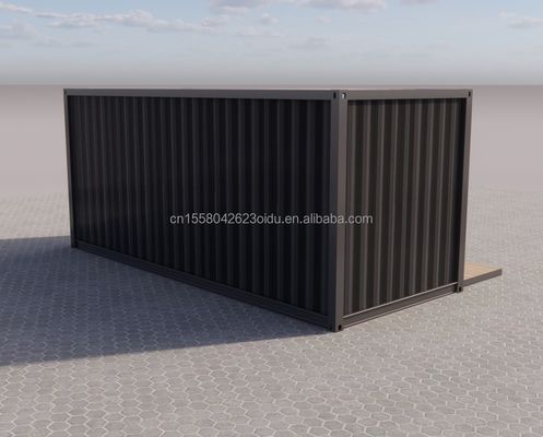 Instalación fácil Contenedor de envío prefabricado de 20 pies Casas con baño y pared Panel de sándwich de onda 50/75/100 mm