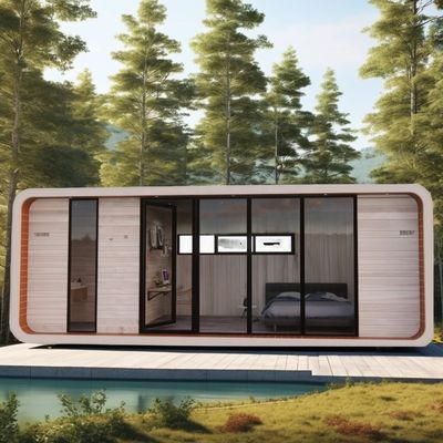 Vivienda familiar piso de madera de 20 pies Casa de vacaciones en la playa de forma especial con color personalizado e instalación rápida