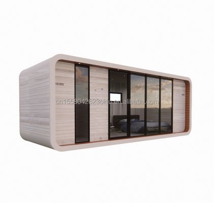Vivienda familiar piso de madera de 20 pies Casa de vacaciones en la playa de forma especial con color personalizado e instalación rápida