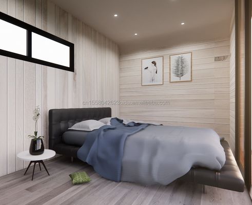 Vivienda familiar piso de madera de 20 pies Casa de vacaciones en la playa de forma especial con color personalizado e instalación rápida