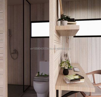 Vivienda familiar piso de madera de 20 pies Casa de vacaciones en la playa de forma especial con color personalizado e instalación rápida