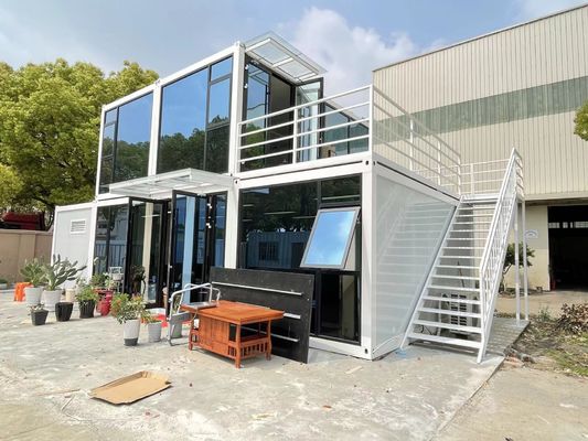 Diseño moderno de lujo Prefabricado Contenedor de paquete plano Cocinas de hotel con 50/75/100mm de onda paneles de sándwich