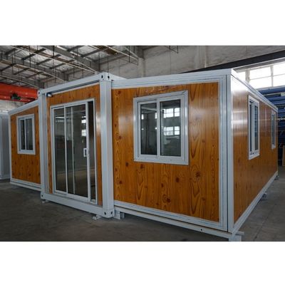 Casas de contenedores prefabricadas plegables con diseño moderno y ventanas de aleación de aluminio