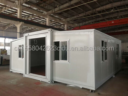 Casas de contenedores prefabricadas plegables con diseño moderno y ventanas de aleación de aluminio