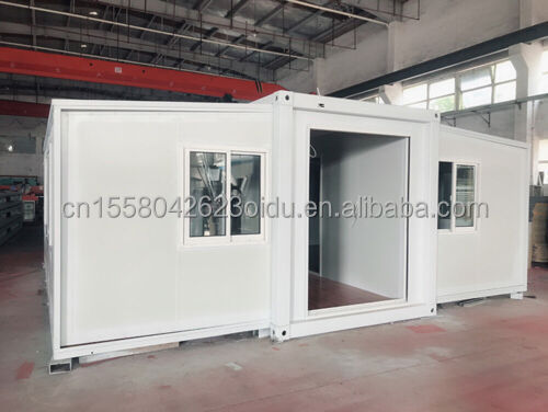 Casas de contenedores prefabricadas plegables con diseño moderno y ventanas de aleación de aluminio