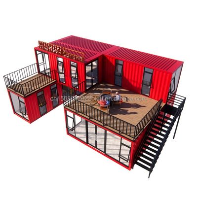 Casas de contenedores de 20 pies o 40 pies hechas a medida Bar Café Hotel Restaurante Tienda de envío Contenedor Tienda de café Tienda de contenedores Quiosco