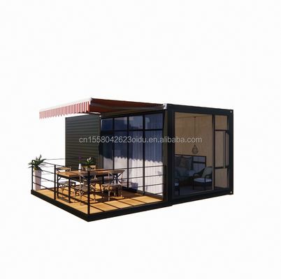 Contenedor plegable hecho de tubos cuadrados de acero galvanizado y color personalizado para un montaje fácil