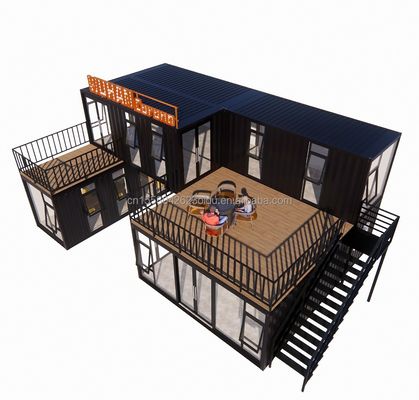Casas de contenedores de 20 pies o 40 pies hechas a medida Bar Café Hotel Restaurante Tienda de envío Contenedor Tienda de café Tienda de contenedores Quiosco
