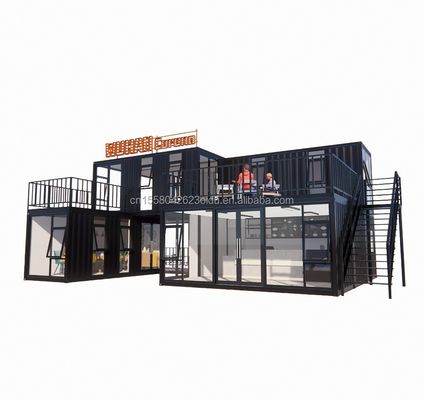 Casas de contenedores de 20 pies o 40 pies hechas a medida Bar Café Hotel Restaurante Tienda de envío Contenedor Tienda de café Tienda de contenedores Quiosco