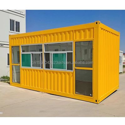 Estante de kiosco de tienda de conveniencia en contenedor de paquete plano para restaurantes de comida rápida y cafeterías