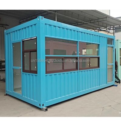 Estante de kiosco de tienda de conveniencia en contenedor de paquete plano para restaurantes de comida rápida y cafeterías