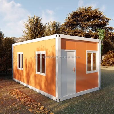 Casa de contenedores plegables móviles con ventanas de aleación de aluminio