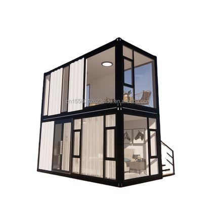 Edificio de oficinas Casa prefabricada de contenedores plegables removibles para vivienda y oficinas