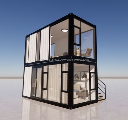 Edificio de oficinas Casa prefabricada de contenedores plegables removibles para vivienda y oficinas
