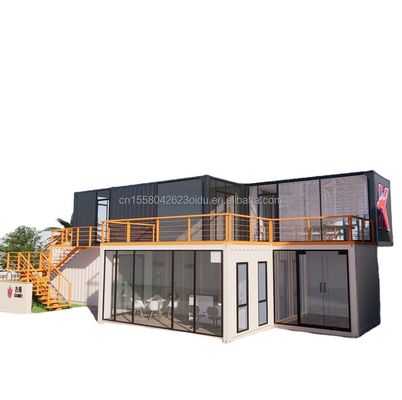Contenedor de envío de 10 pies Tienda de café Contenedor de acero con marco Tienda de contenedores Quiosco con acero galvanizado Doblado Casas de contenedores de 180g