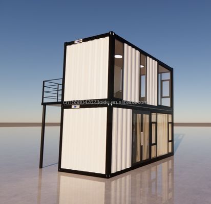 Edificio de oficinas Casa prefabricada de contenedores plegables removibles para vivienda y oficinas