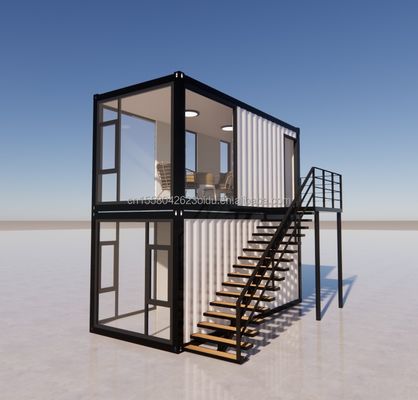 Edificio de oficinas Casa prefabricada de contenedores plegables removibles para vivienda y oficinas