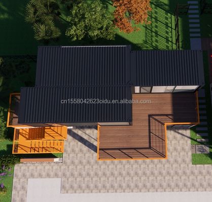 Contenedor de envío de 10 pies Tienda de café Contenedor de acero con marco Tienda de contenedores Quiosco con acero galvanizado Doblado Casas de contenedores de 180g