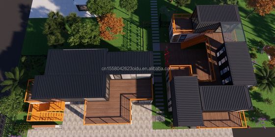 Contenedor de envío de 10 pies Tienda de café Contenedor de acero con marco Tienda de contenedores Quiosco con acero galvanizado Doblado Casas de contenedores de 180g