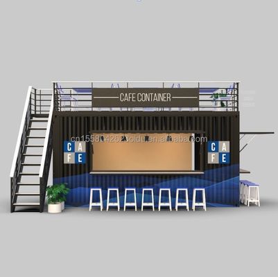 Color personalizado 20FT o 40FT Luxury Shipping Container Bar Prefabricado Café Plegable Contenedor Café