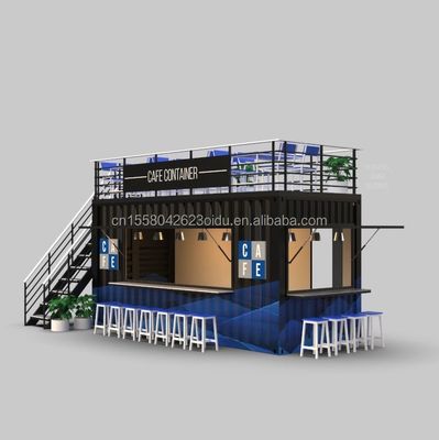 Color personalizado 20FT o 40FT Luxury Shipping Container Bar Prefabricado Café Plegable Contenedor Café