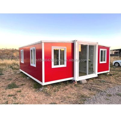Vivienda familiar con casa de contenedores ampliable y casa prefabricada plegable de 2 dormitorios Casa familiar