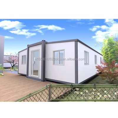 Vivienda familiar con casa de contenedores ampliable y casa prefabricada plegable de 2 dormitorios Casa familiar