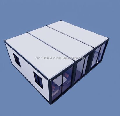 Casas de contenedores Prefabricadas con paredes de paneles de sandwich de onda de 50/75/100 mm