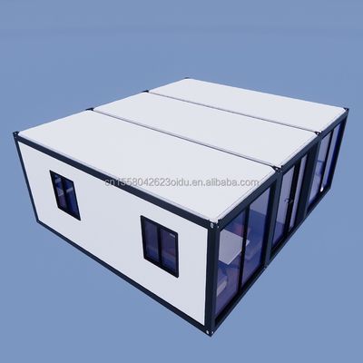 Casas de contenedores Prefabricadas con paredes de paneles de sandwich de onda de 50/75/100 mm