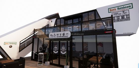 Casa de jardín con tubos cuadrados de acero galvanizado estructura principal estilo de diseño chino