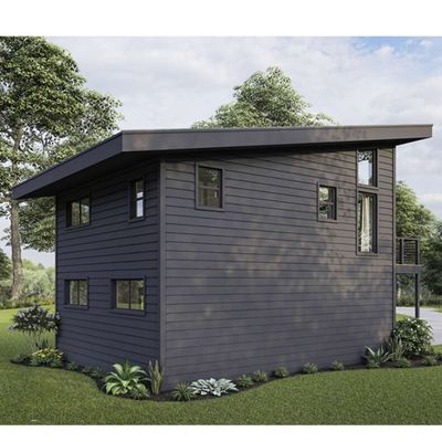 Tubos cuadrados de acero galvanizado 2 dormitorios Edificio exterior Prefabricado Casa de contenedores de envío para villa/jardín de patio caliente