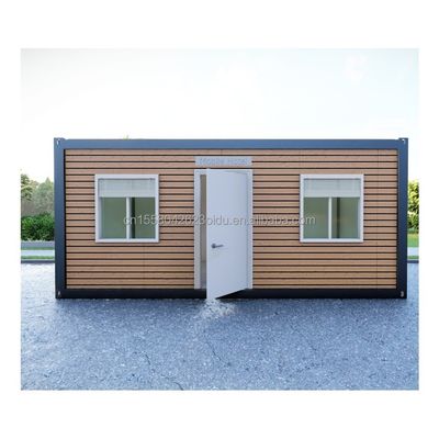 Casa prefabricada de madera de 20 pies marco de acero Casa pequeña para el bosque Contenedor residencial casas prefabricadas móviles venta