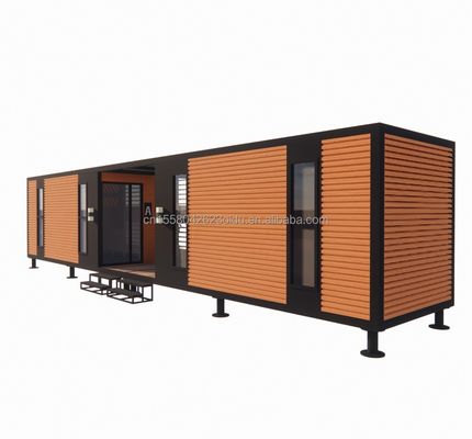 Casa de contenedores prefabricada con tubos cuadrados de acero galvanizado