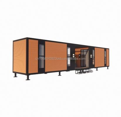 Casa de contenedores prefabricada con tubos cuadrados de acero galvanizado