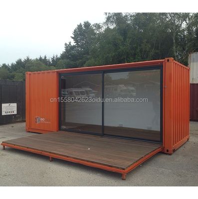 Baño Casa pequeña de 2 pisos Casa de contenedores con casas modulares prefabricadas y ventanas de aleación de aluminio