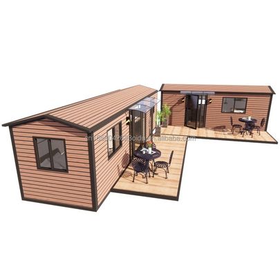 Diseño Modular Modular Casa de Contenedores de Acero Prefabricado Flat Pack para Aluminio Alloy Exterior Ventanas incluidas en el diseño