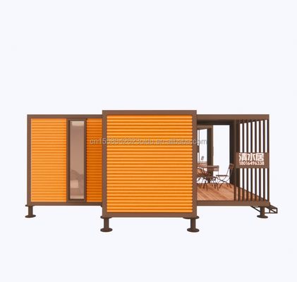 Diseño chino Contenedor de estructura de acero Villa modular para fácil montaje Casa moderna Casas de lujo