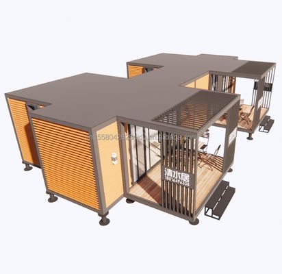 Diseño chino Contenedor de estructura de acero Villa modular para fácil montaje Casa moderna Casas de lujo