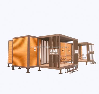 Diseño chino Contenedor de estructura de acero Villa modular para fácil montaje Casa moderna Casas de lujo