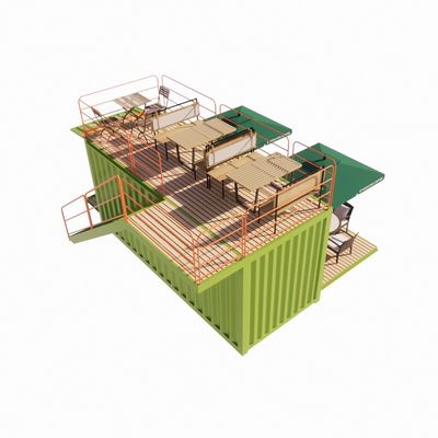 2023 Las casas prefabricadas modulares al aire libre más vendidas Contenedor Marco de acero galvanizado Contenedor de flexión de acero galvanizado